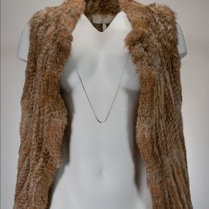 Josie xxs rabbit fur vest